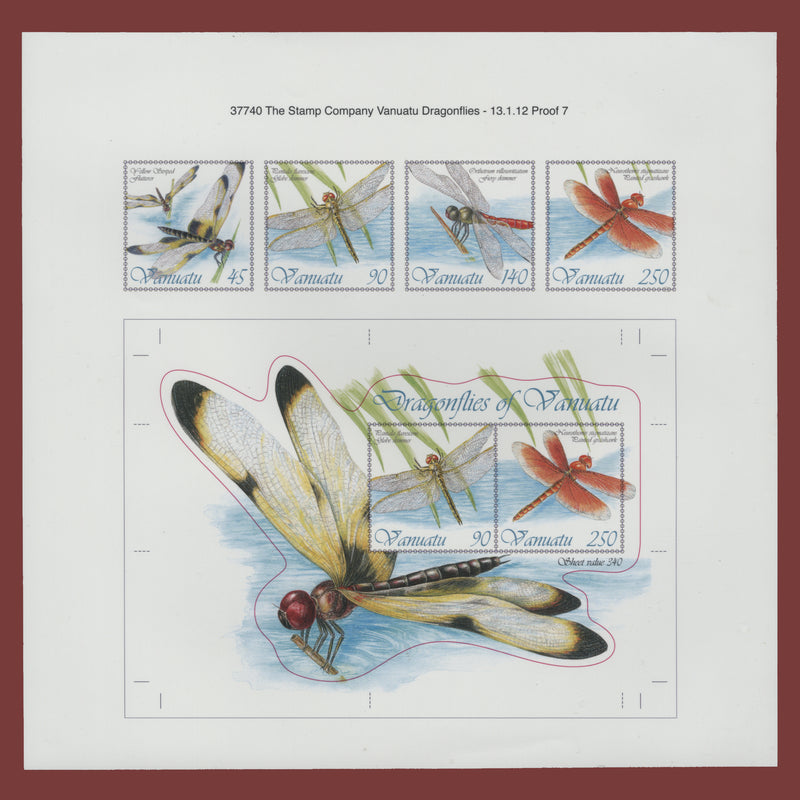 Vanuatu 2012 Dragonflies composite proof