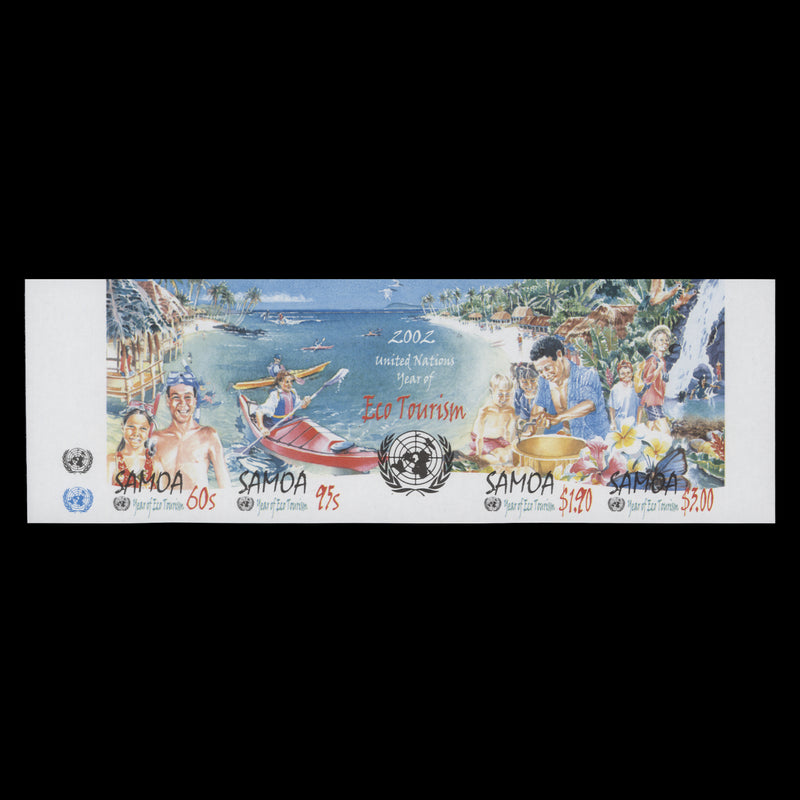 Samoa 2002 Eco Tourism Year imperf proof strip