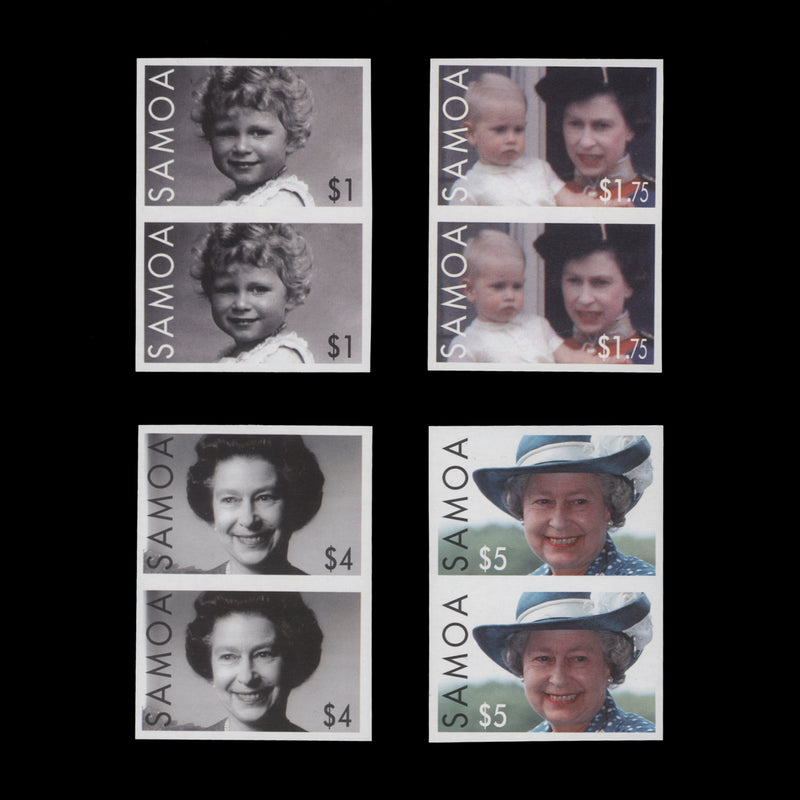 Samoa 2006 Queen Elizabeth II's Birthday imperf proof pairs