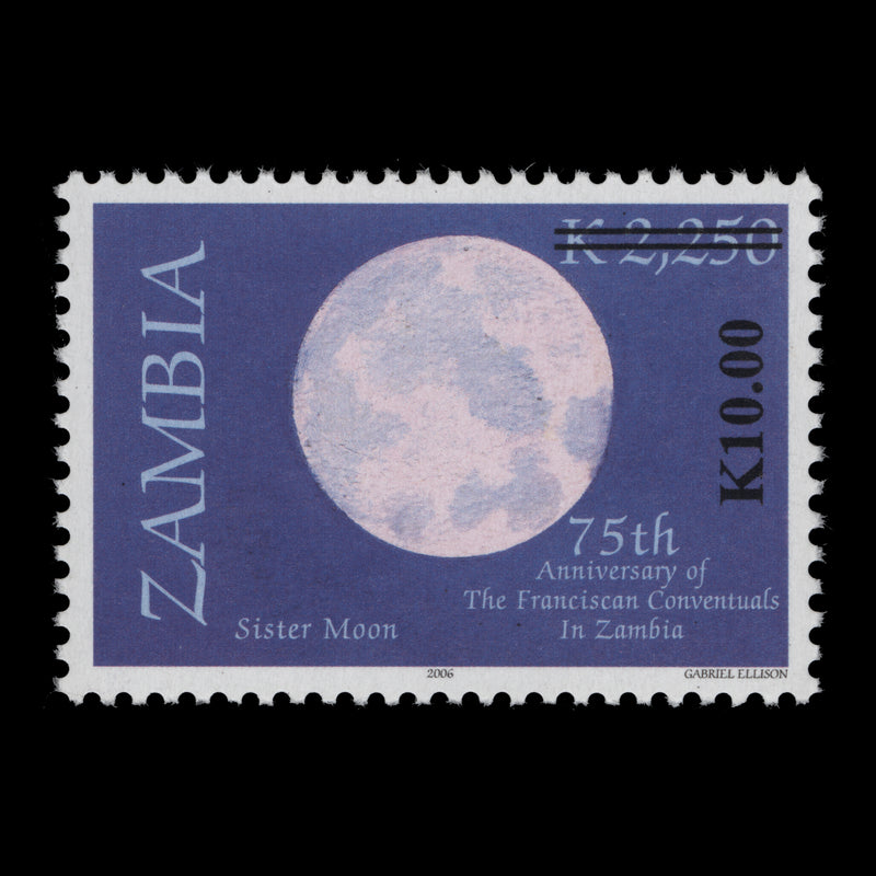 Zambia 2024 (MNH) K10/K2250 Sister Moon provisional