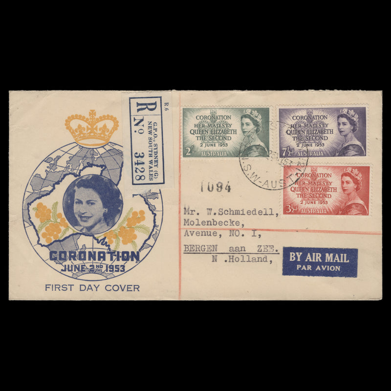 Australia 1953 Coronation first day cover, SYDNEY