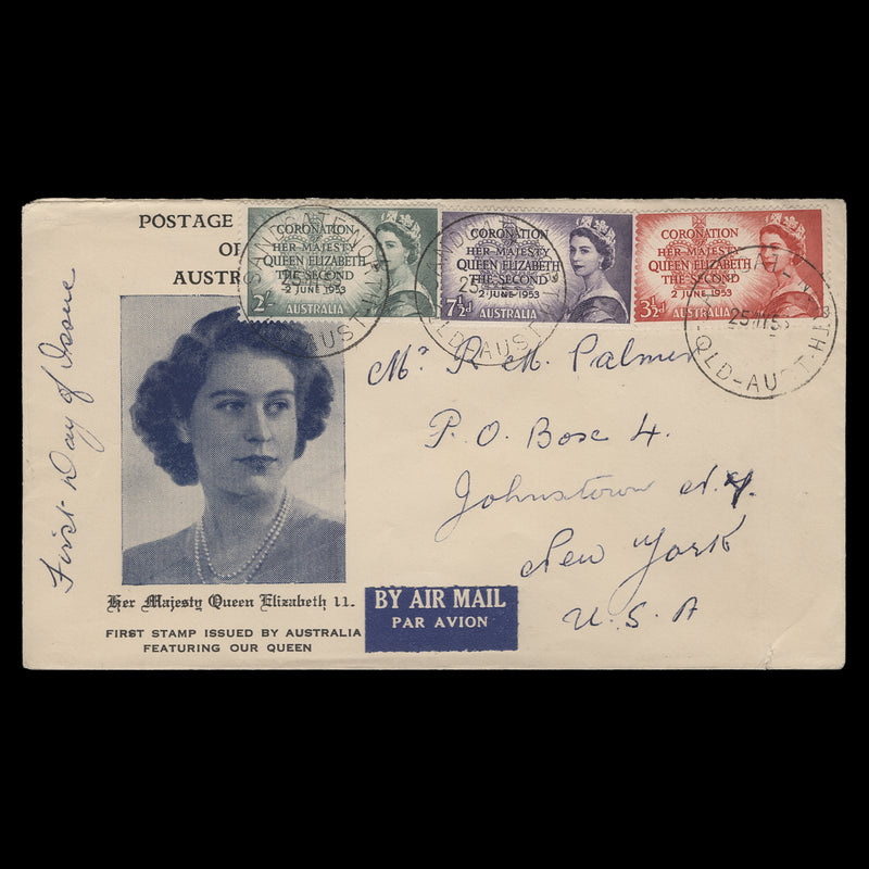 Australia 1953 Coronation first day cover, SANDGATE NORTH