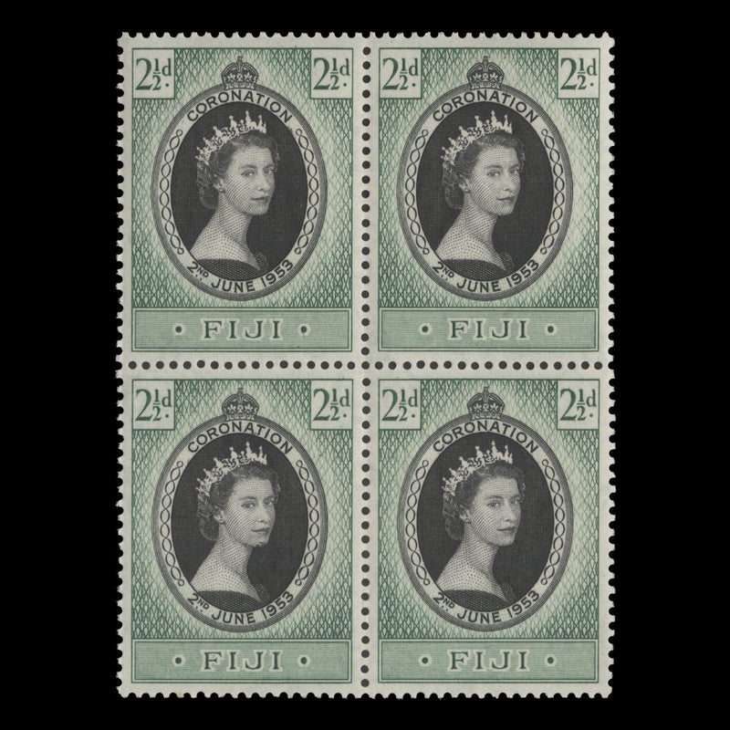 Fiji 1953 (MNH) 2½d Coronation block