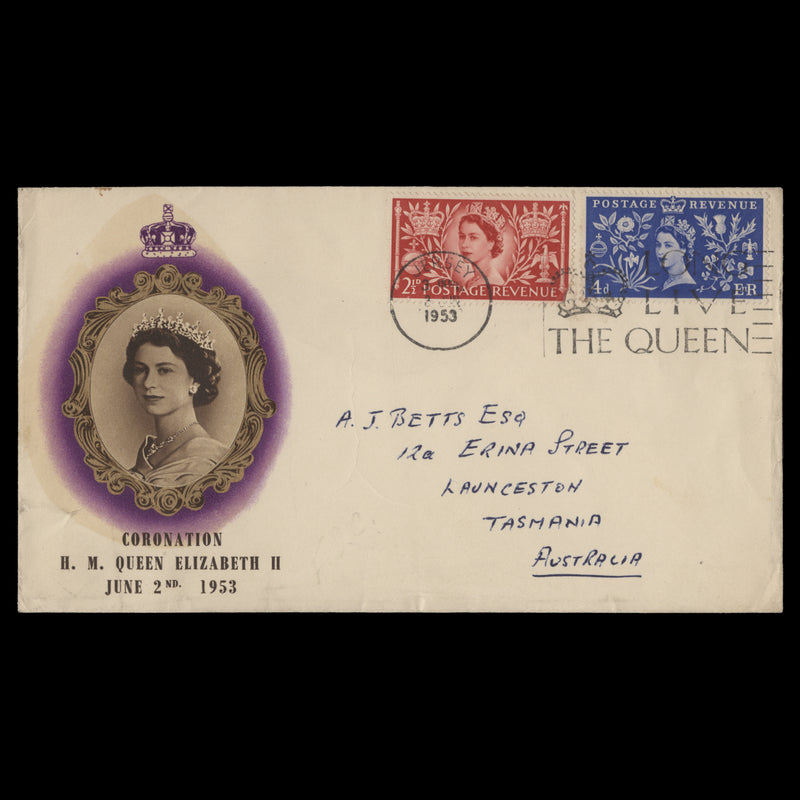 Great Britain 1953 Coronation first day cover, JERSEY