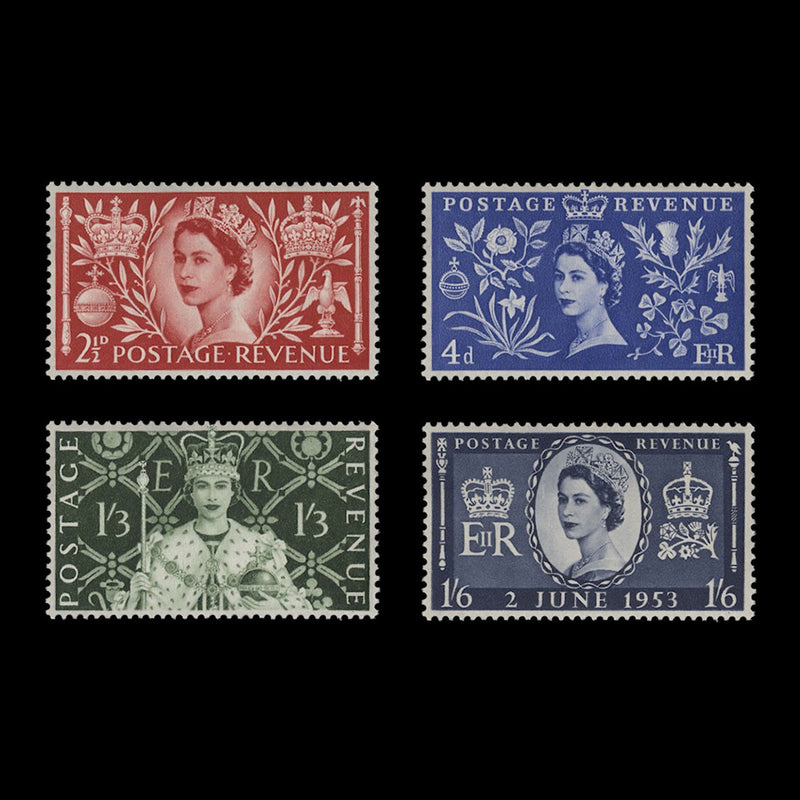 Great Britain 1953 (MNH) Coronation set. SG532-535; SC313-316