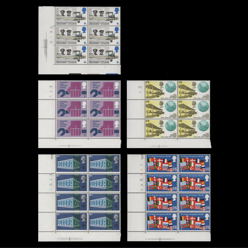 Great Britain 1969 (MNH) Anniversaries cylinder blocks