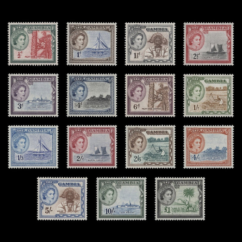 Gambia 1953 (MNH) Definitives