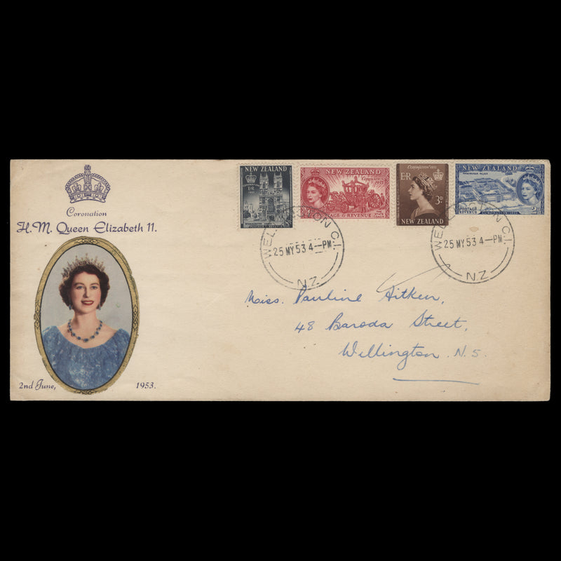 New Zealand 1953 Coronation first day cover, WELLINGTON