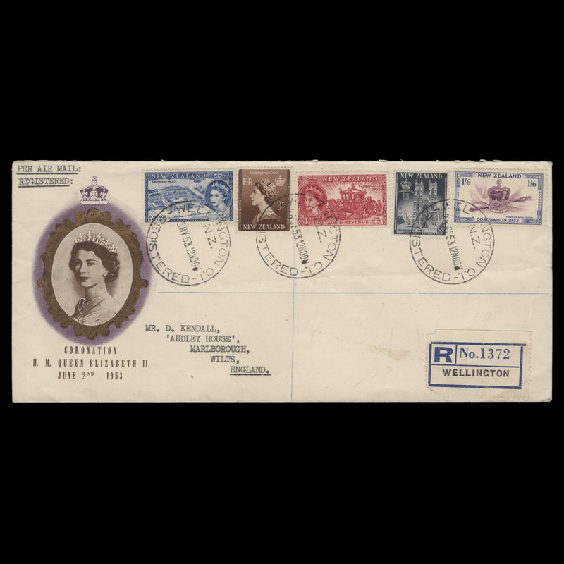 New Zealand 1953 Coronation first day cover, WELLINGTON