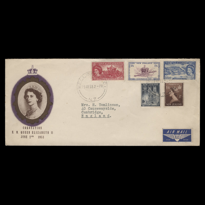 New Zealand 1953 Coronation first day cover, WELLINGTON