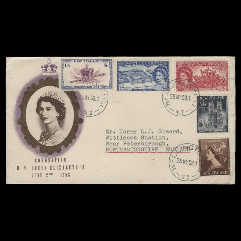 New Zealand 1953 Coronation first day cover, WELLINGTON