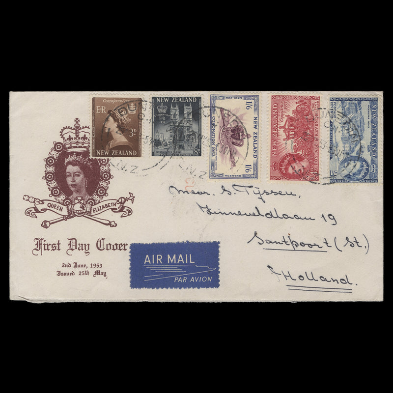 New Zealand 1953 Coronation first day cover, DUNEDIN