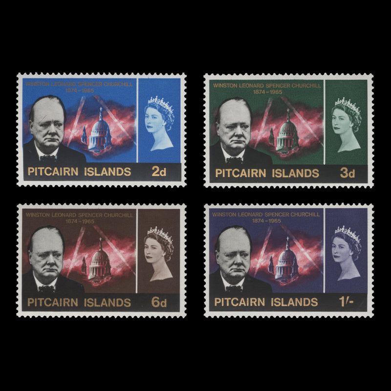 Pitcairn Islands 1966 (MNH) Churchill Commemoration set