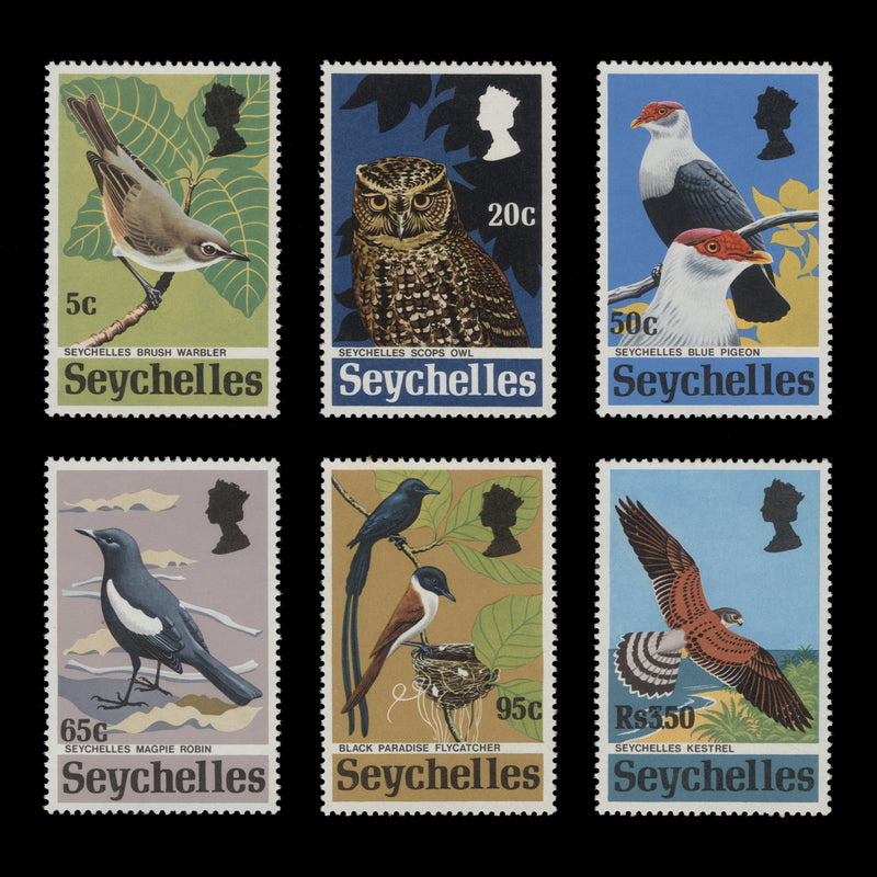 Seychelles 1972 (MNH) Rare Birds set