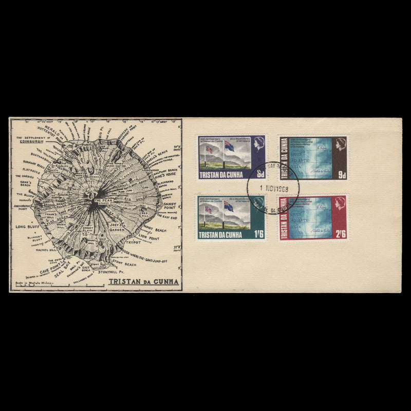 Tristan da Cunha 1968 Dependency Anniversary first day cover