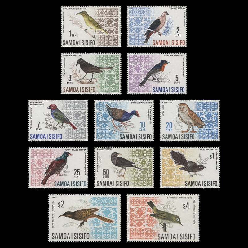 Samoa 1967-69 (MNH) Birds Definitives