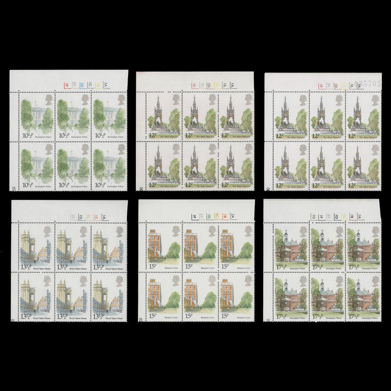 Great Britain 1980 (MNH) London Landscapes cylinder blocks