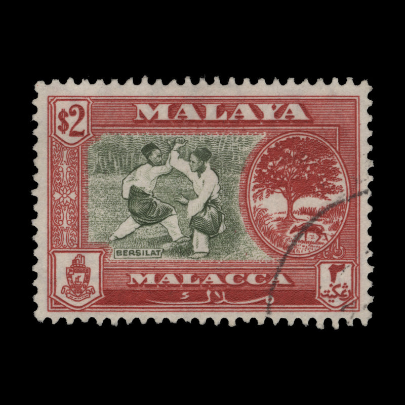 Malacca 1960 (Used) $2 Bersilat