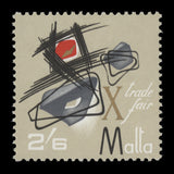 Malta 1966 (Variety) 2s 6d Trade Fair with gold shift