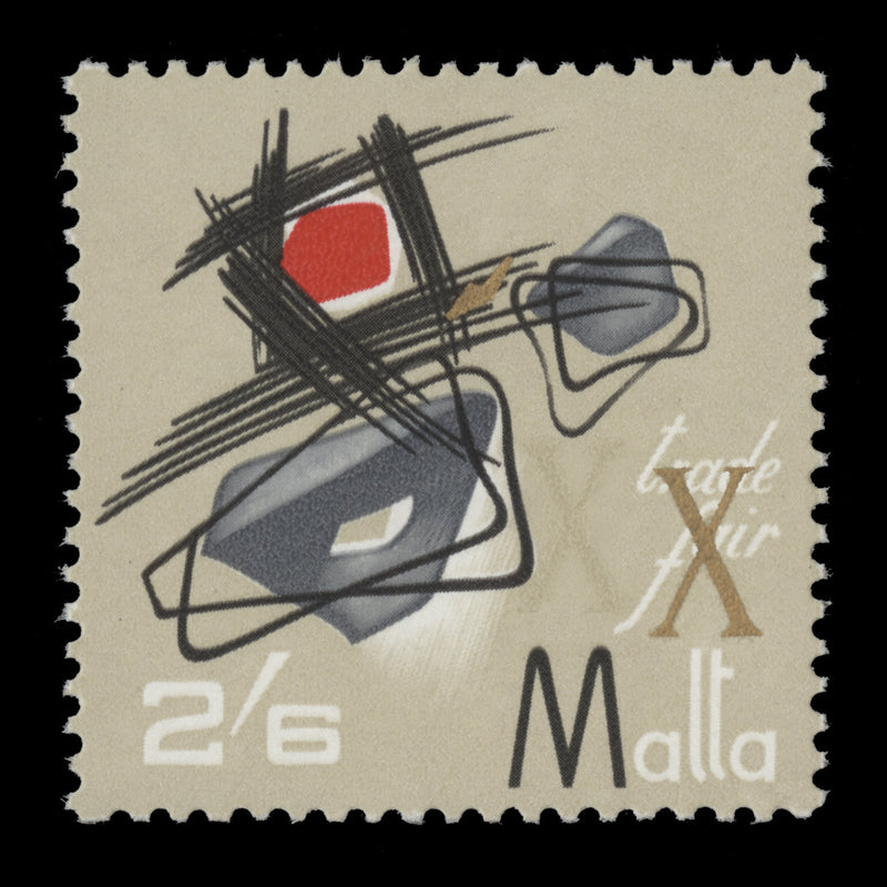 Malta 1966 (Variety) 2s 6d Trade Fair with gold shift