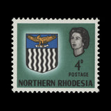 Northern Rhodesia 1963 (Variety) 4d Arms missing black