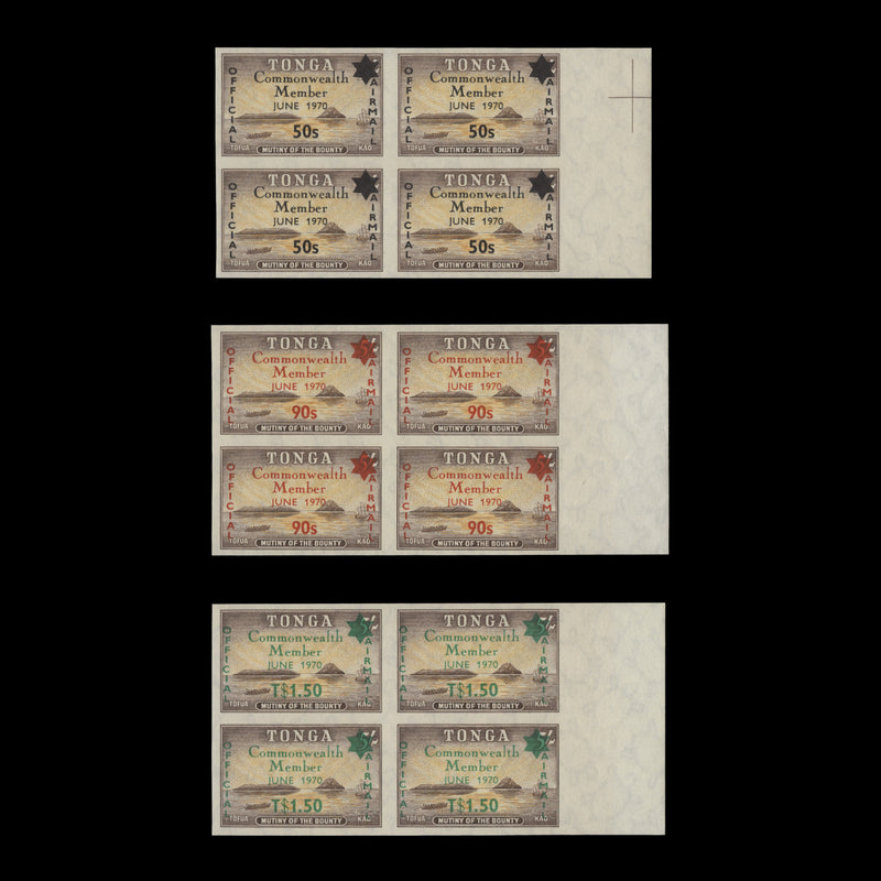 Tonga 1970 (MNH) Commonwealth Member officials blocks