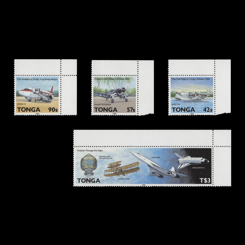 Tonga 1989 (MNH) Aviation