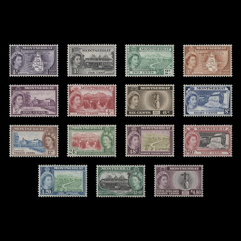 Montserrat 1953 (MNH) Definitives, inscribed 'PRESIDENCY'