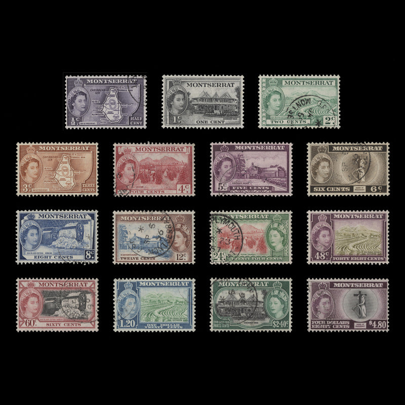 Montserrat 1953 (Used) Definitives, inscribed 'PRESIDENCY'