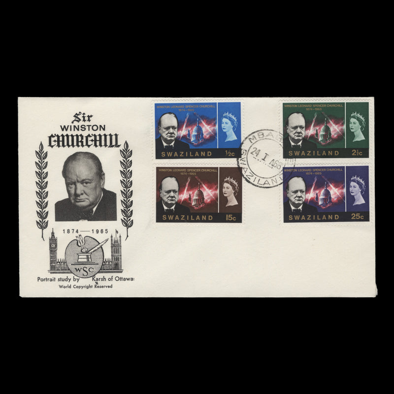 Swaziland 1966 (FDC) Churchill Commemoration