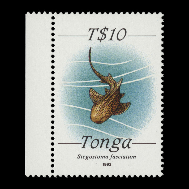 Tonga 1992 (MNH) T$10 Variegated Shark