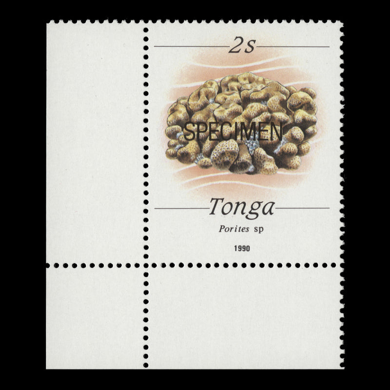 Tonga 1990 (MNH) 2s Boulder Coral SPECIMEN single