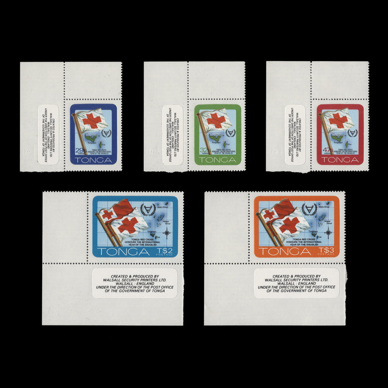 Tonga 1981 (MNH) Year of the Disabled imprint singles