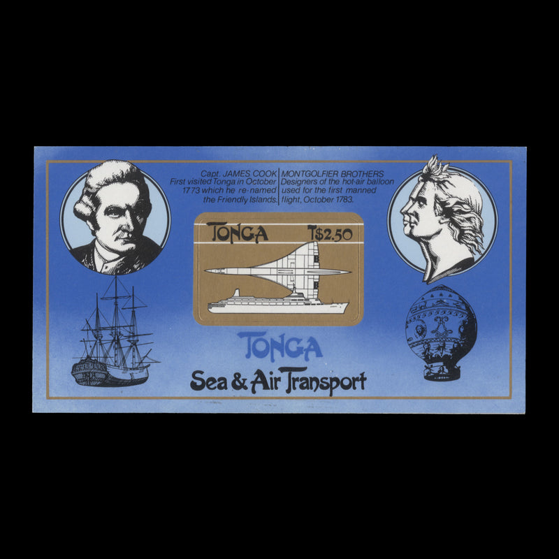 Tonga 1983 (MNH) Sea and Air Transport miniature sheet