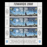 Tonga 1996 (MNH) Towards the Millennium sheetlets