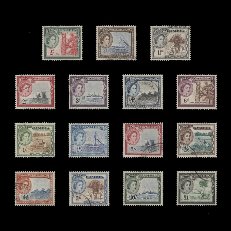 Gambia 1953 (Used) Definitives