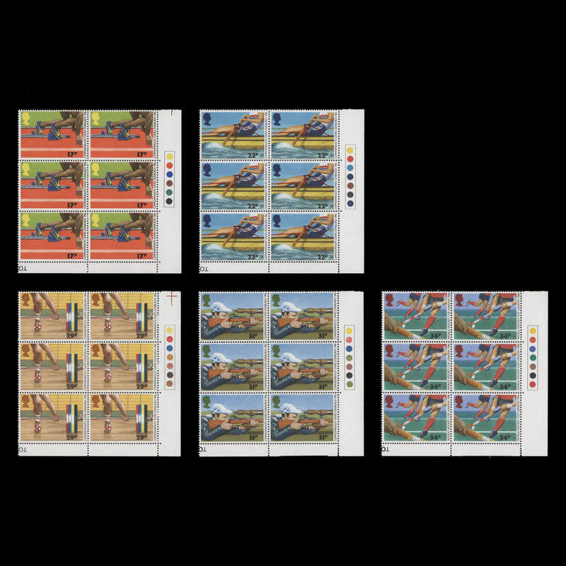 Great Britain 1986 (MNH) Commonwealth Games, Edinburgh traffic light blocks