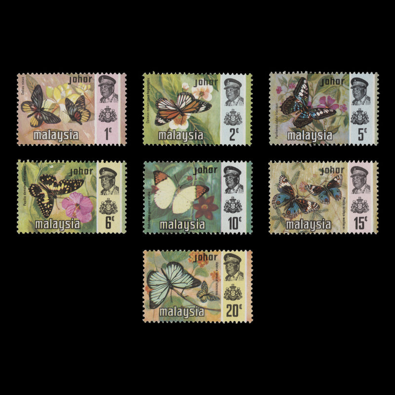 Johore 1971 (MNH) Butterflies Definitives, litho