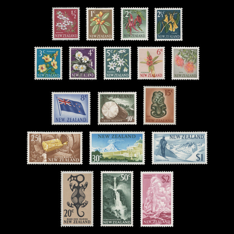 New Zealand 1967 (MNH) Decimal definitives