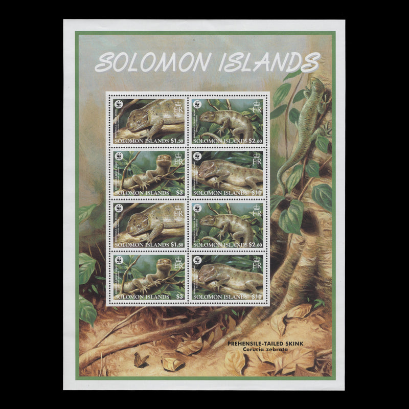 Solomon Islands 2005 (MNH) Prehensile-Tailed Skink sheetlet