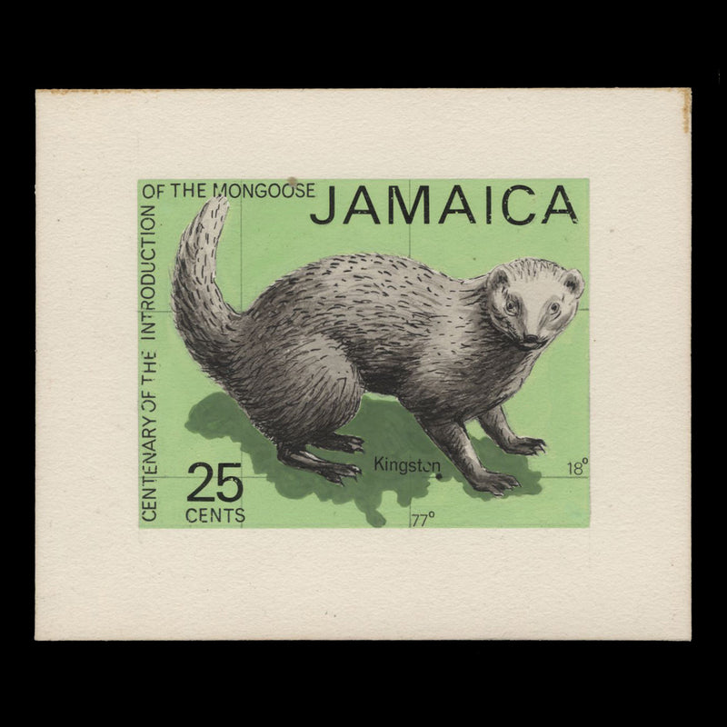 Jamaica 1973 Introduction of the Mongoose watercolour essay