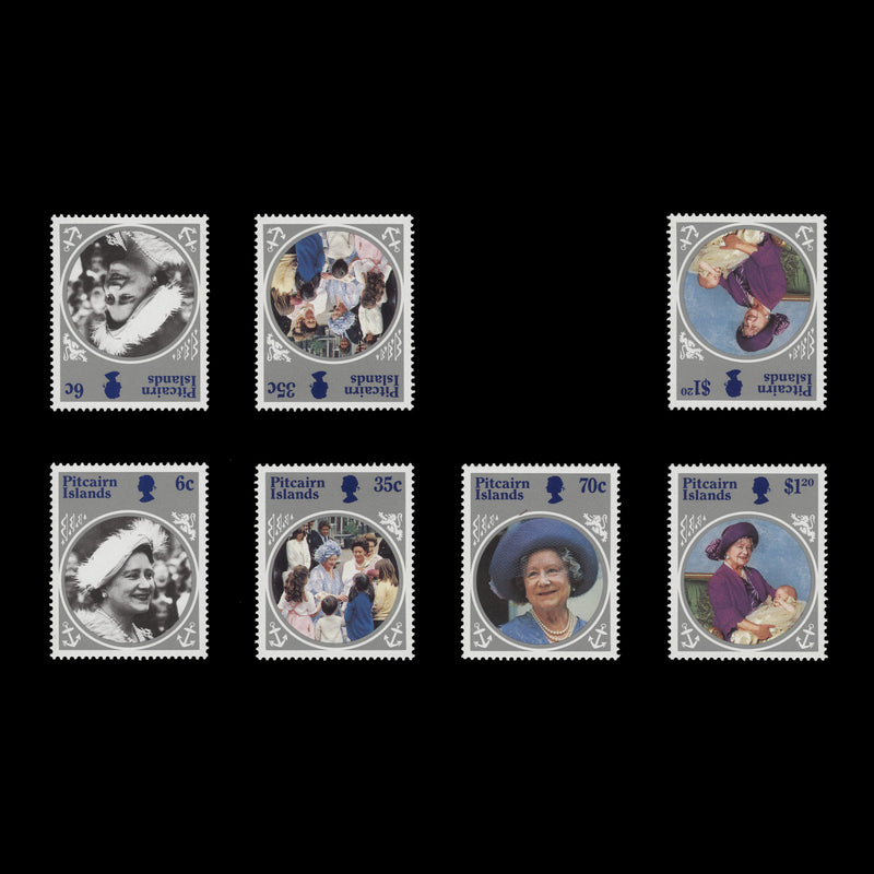 Pitcairn Islands 1985 (MNH) Life & Times set and inverted watermark varieties