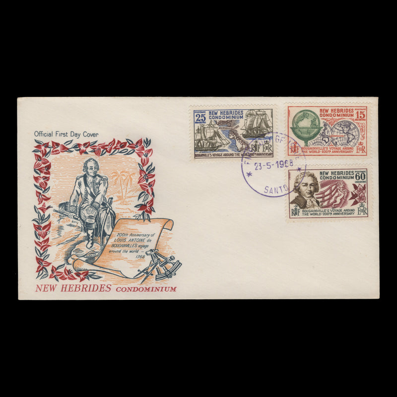 New Hebrides 1968 (FDC) Bougainville's Circumnavigation, SANTO