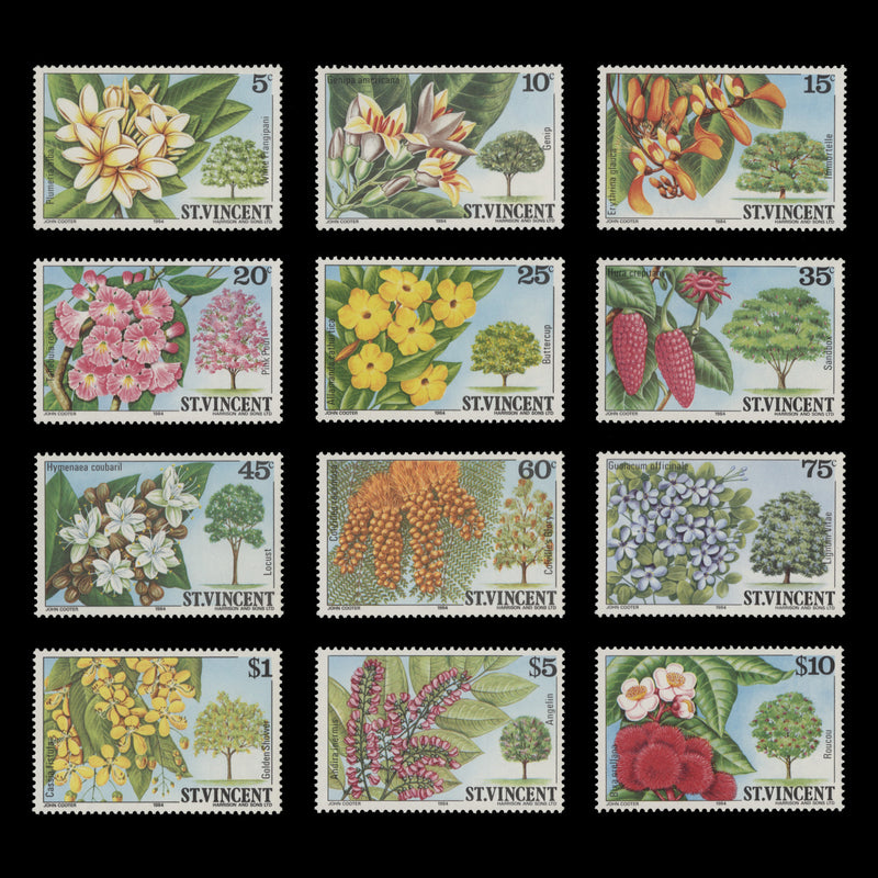 Saint Vincent 1984 (MNH) Flowering Trees Definitives