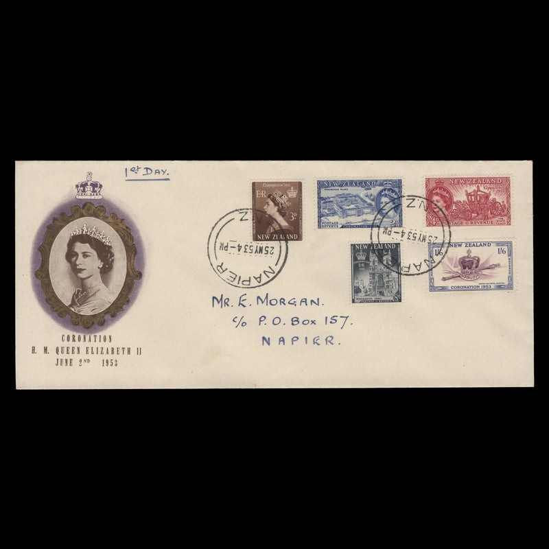New Zealand 1953 Coronation first day cover, NAPIER