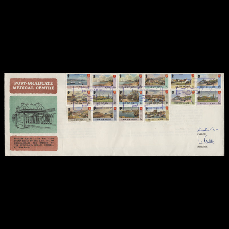 Isle of Man 1975 Nobel's Hospital Opening commemorative cover