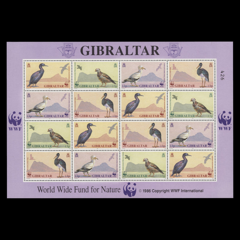 Gibraltar 1991 (MNH) Birds sheetlet