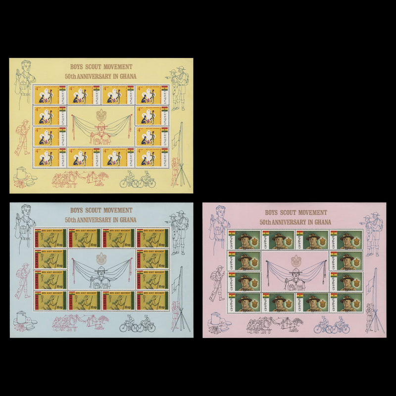 Ghana 1967 (MNH) Scouting Anniversary sheetlets