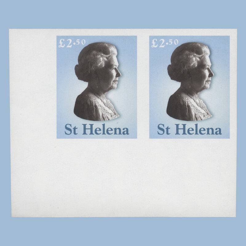 Saint Helena 2003 £2.50 Queen Elizabeth II imperf proof pair