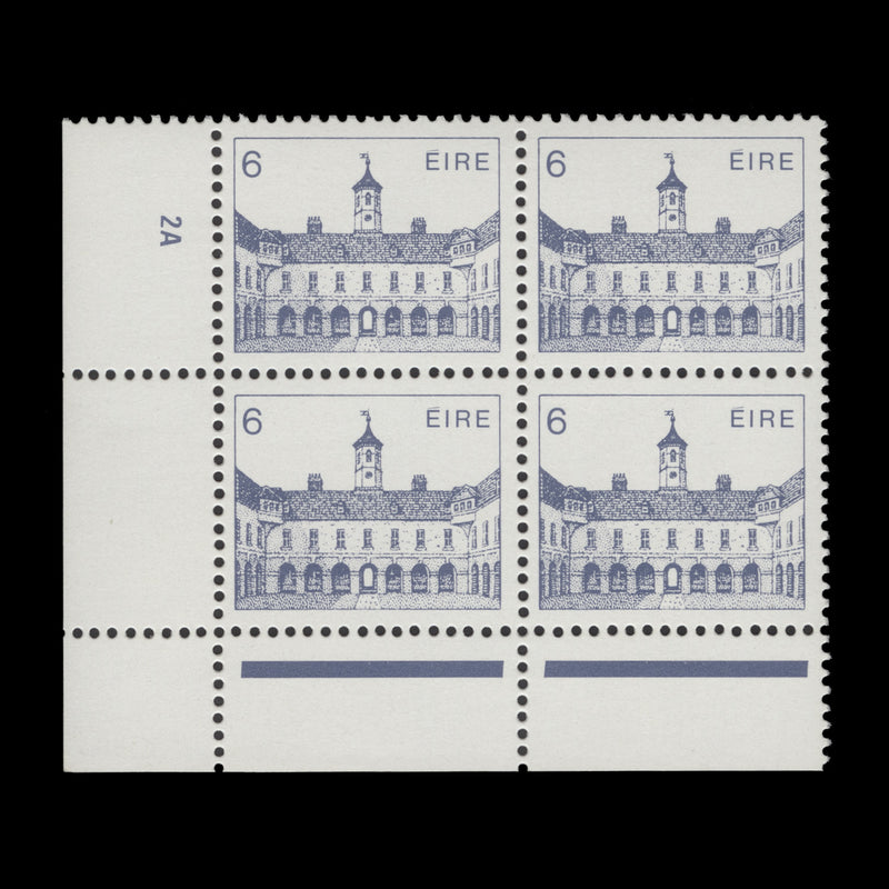 Ireland 1983 (MNH) 6p Dr Steeven's Hospital cylinder 2A block, ordinary paper